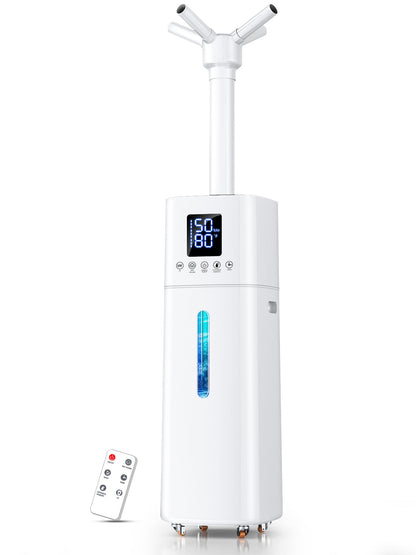 15L/4Gal Humidifier Large Room, 600mL/h Misting, 1200ft² Coverage, Auto Humidity Control, 72H Runtime, Top Fill, Aroma Diffuser, Sleep Mode, 12H Timer, Auto Shutoff Protection