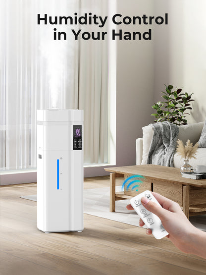 13L/3.43Gal Humidifier Large Room, 800ft² Coverage, 100H Runtime, Auto Humidity Control, Top Fill, Humidifiers for Bedroom, 35dB Quiet, Sleep Mode, Aroma Diffuser, 24H Timer, Auto Shut-off Protection